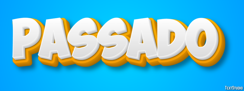 Passado Text effect