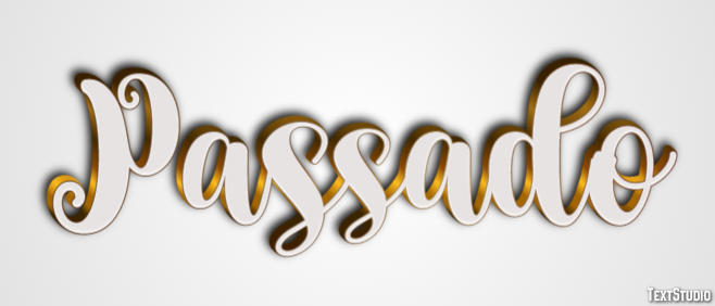 Passado Text effect