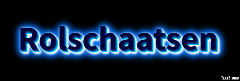 Rolschaatsen Tekst Effect
