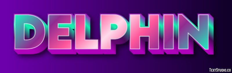 Delphin Text Effect