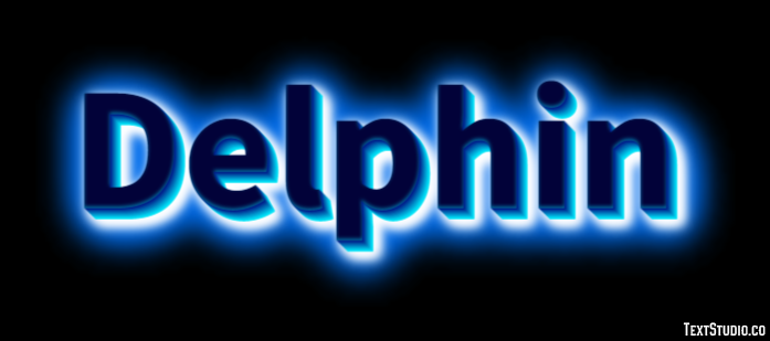 Delphin Text Effect
