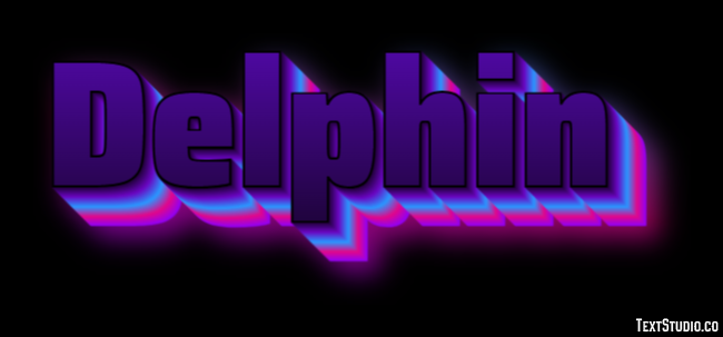 Delphin Text Effect