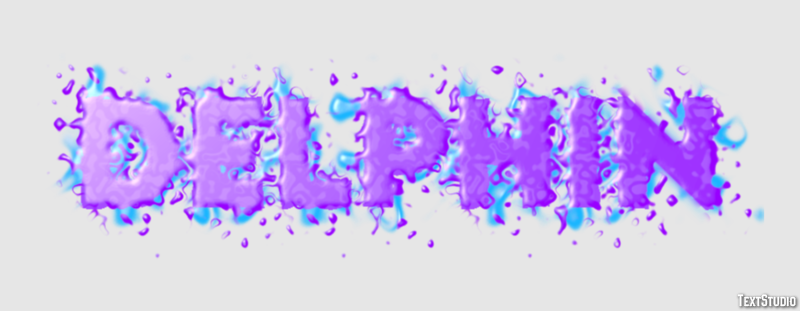 Delphin Text Effect
