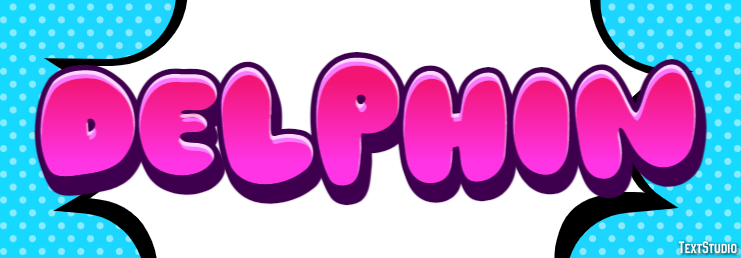 Delphin Texteffekt