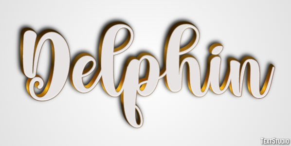 Delphin Texteffekt