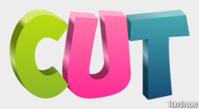 Cut Metin Efekti