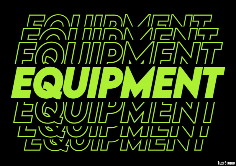 Equipment Text Effect