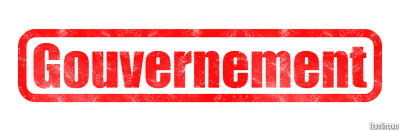 Gouvernement Effet de texte