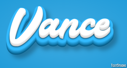 Vance Texteffekt