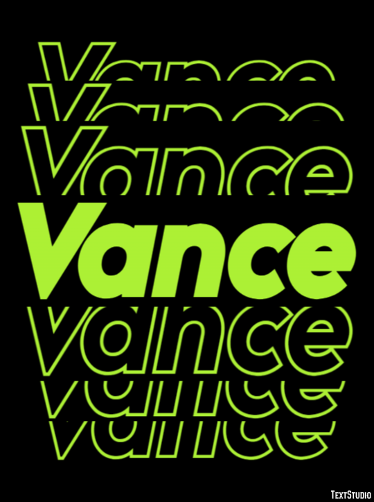 Vance Text Effect