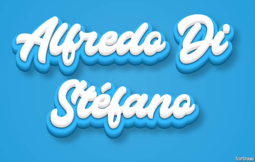 Alfredo Di Stéfano Efeito de texto