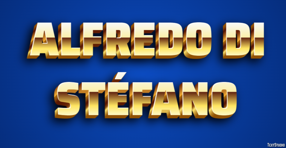 Alfredo Di Stéfano Efeito do texto