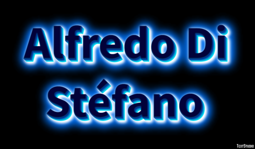 Alfredo Di Stéfano Efeito de texto