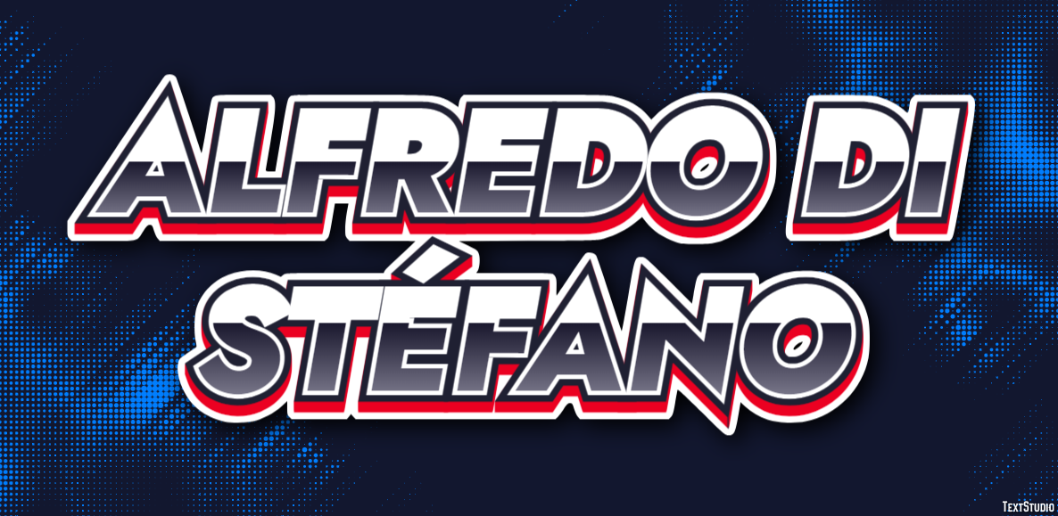 Alfredo Di Stéfano Efeito de texto