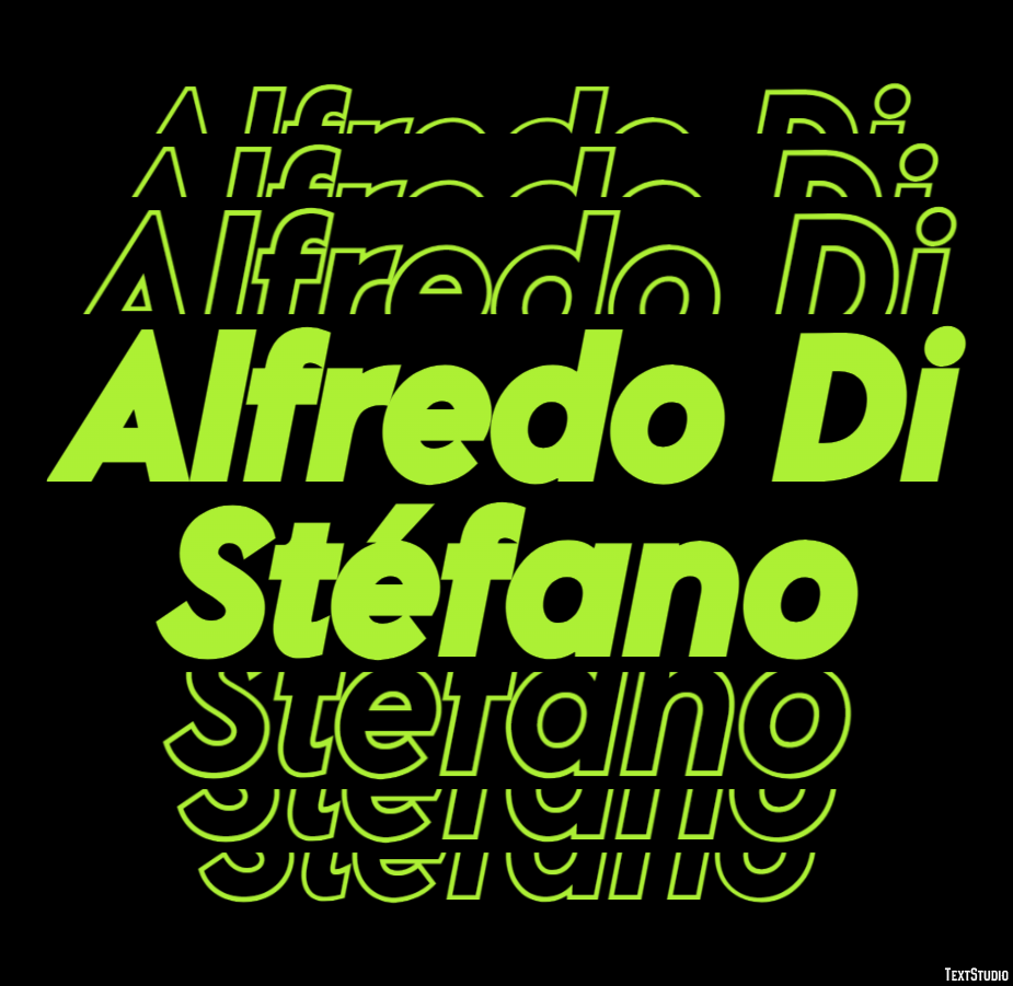 Alfredo Di Stéfano Efeito do texto