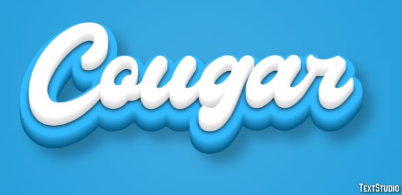 Cougar Efecto de Texto