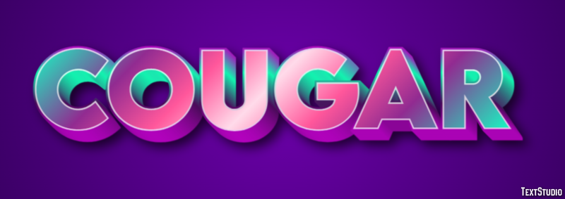 Cougar Efecto de texto