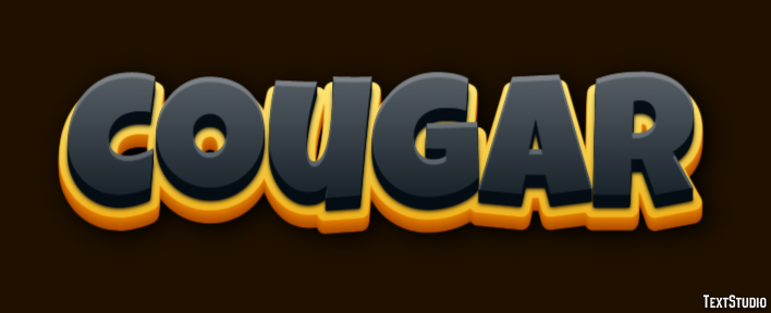 Cougar Efecto de Texto