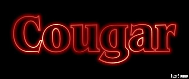 Cougar Efecto de Texto