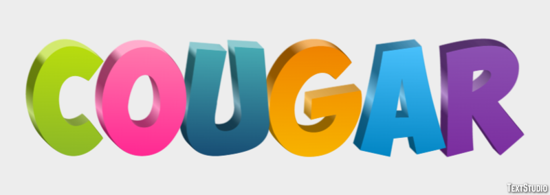 Cougar Efecto de Texto