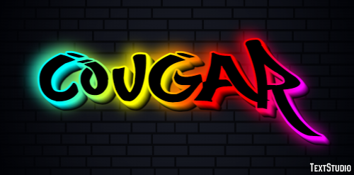 Cougar Efecto de texto