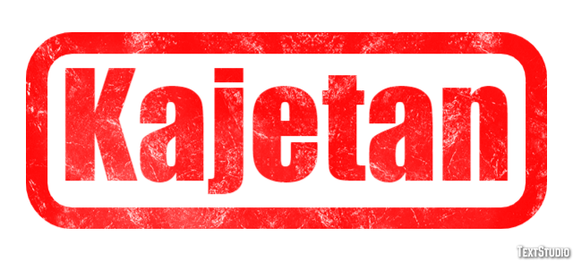 Kajetan Efekt tekstowy