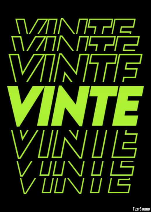 Vinte Efeito do texto