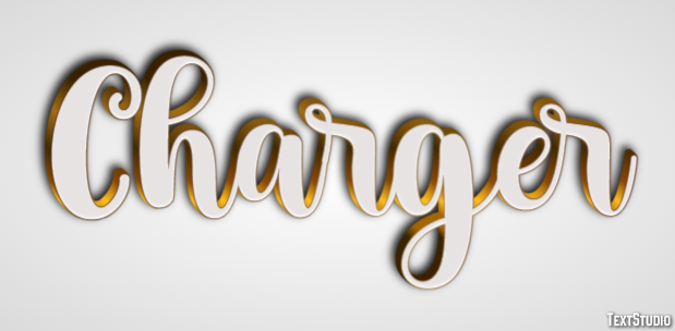 Charger Tekst effect