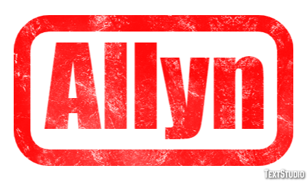 Allyn Effetto testo