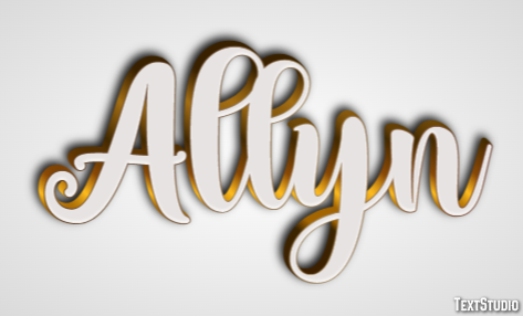 Allyn Text Effect