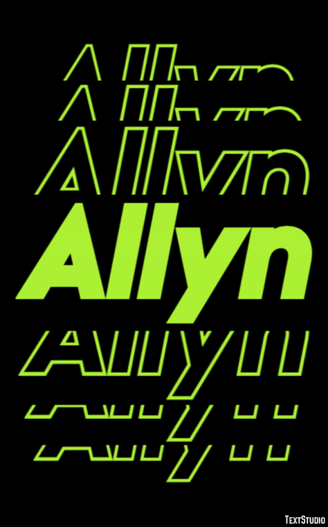 Allyn Text Effect