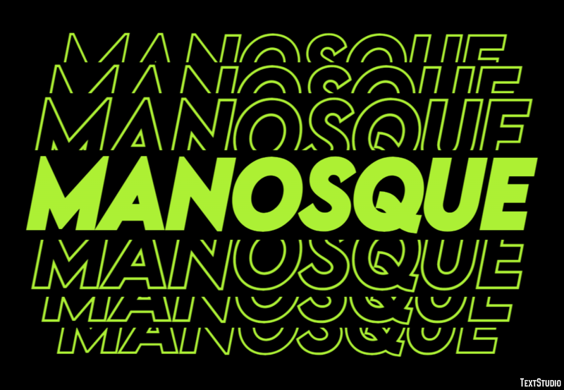 Manosque Efekt tekstowy