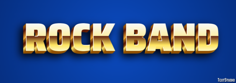 Rock Band Text Effect