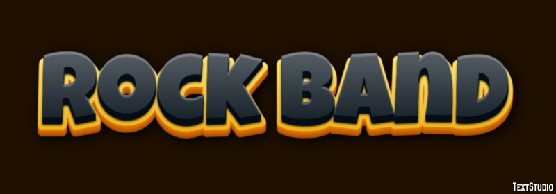 Rock Band Text Effect
