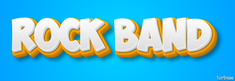 Rock Band Text Effect