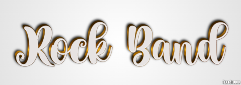 Rock Band Text Effect
