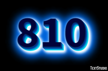 810 Text Effect