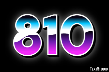 810 Text Effect
