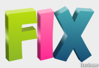 Fix Text Effect