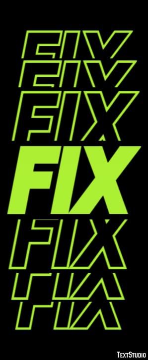 Fix Text Effect