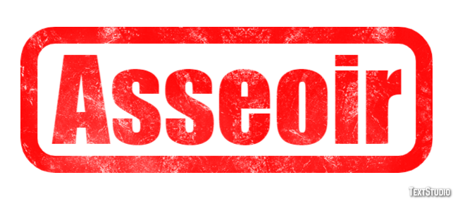 Asseoir Effet de Texte