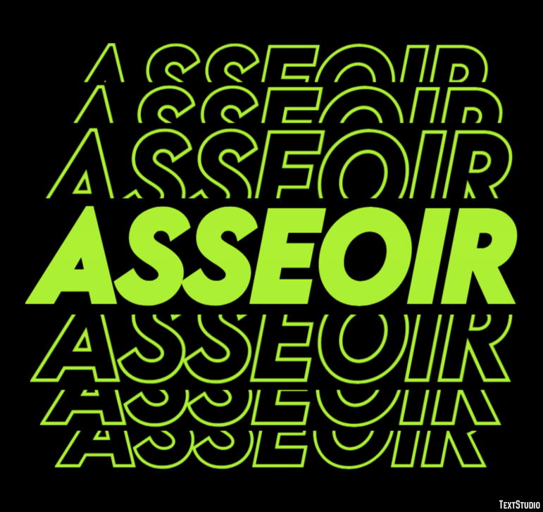 Asseoir Effet de Texte