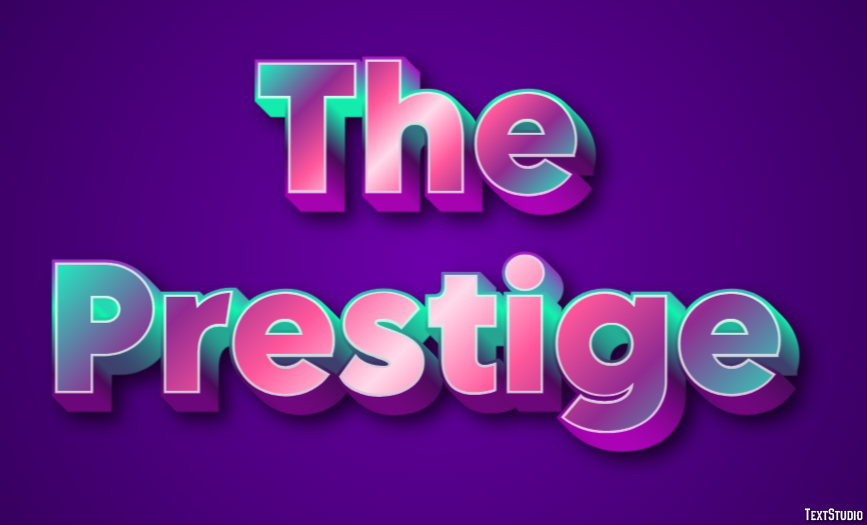 The Prestige Efekt tekstowy