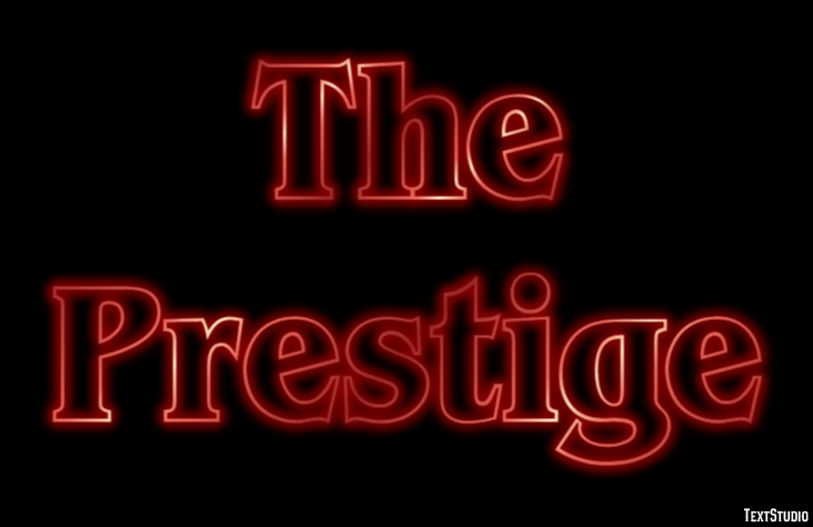 The Prestige Efekt tekstowy