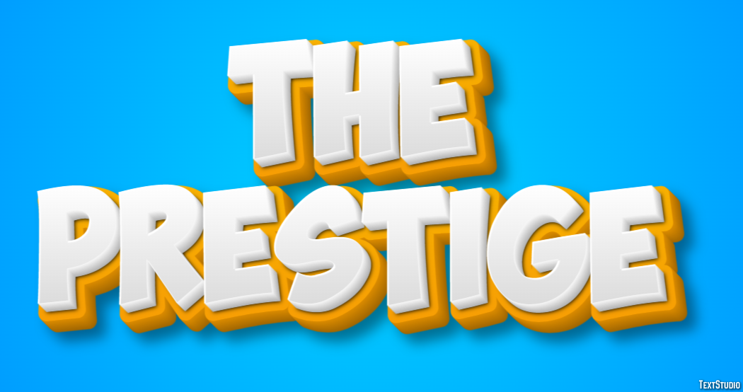 The Prestige Efekt tekstowy
