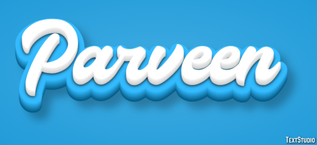 Parveen Text effect