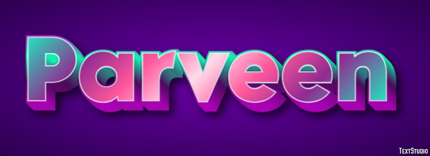 Parveen Text effect
