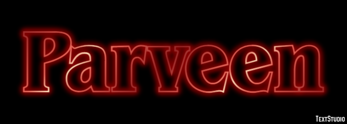 Parveen Text Effect