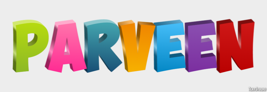 Parveen Text Effect