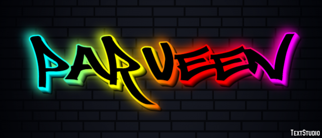 Parveen Text effect
